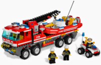 7213 Off-Road Fire Truck & Fireboat Set