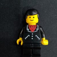 Suit with 3 Buttons Black - Black Legs, Black Male Hair