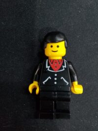 Suit with 3 Buttons Black - Black Legs, Black Male Hair