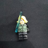 Black Widow - Black Jumpsuit, Bright Light Yellow Short Hair, Printed Legs