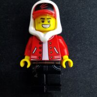 Jack Davids - Red Jacket with Cap and Hood (Large Smile / Grumpy)
