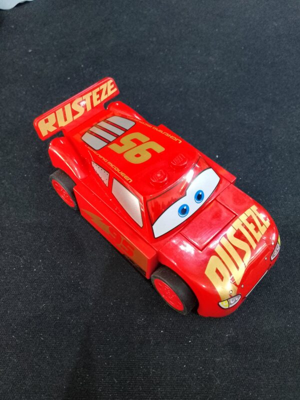 Lightning McQueen - Red, 'RUSTEZE' in Heavy Script