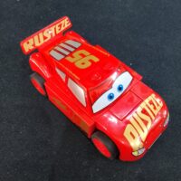 Lightning McQueen - Red, 'RUSTEZE' in Heavy Script