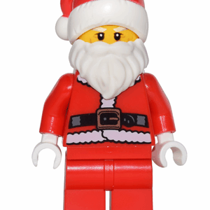 Santa - Fur Lined Jacket with Copper Belt Buckle, Red Legs, White Eyebrows