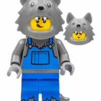 Wolf Costume, Series 23 (Minifigure Only without Stand and Accessories)