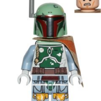 Boba Fett - Pauldron Cloth with Dark Orange Stripe Pattern