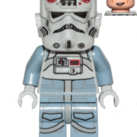 AT-AT Driver - Dark Red Imperial Logo, Cheek Lines, Smile