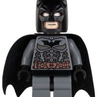 sh0064 - Batman - Dark Bluish Gray Suit with Copper Belt