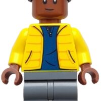 jw125 - Darius Bowman - Yellow Jacket over Dark Blue Shirt, Dark Bluish Gray Legs