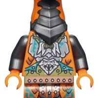 njo0735 - Boa Destructor - Breastplate Torso, Pearl Dark Gray Head