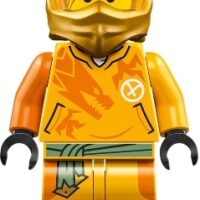 njo0850 - Arin - Shirt with Orange Dragon, Head Wrap