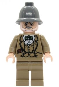 iaj002 - Professor Henry Jones Sr. - Dark Bluish Gray Pith Helmet, Diary in Pocket