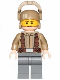 sw0697 - Resistance Trooper - Dark Tan Jacket, Frown, Furrowed Eyebrows