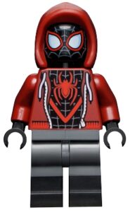 sh0679 - Spider-Man (Miles Morales) - Dark Red Hood, Black Lower Legs