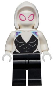 sh0682 - Ghost-Spider / Spider-Gwen (Gwen Stacy) - Black Legs, White Basic Smooth Hood, White Hands